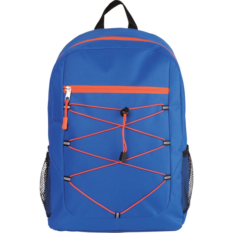 Zaino trekking in poliestere blu royal personalizzato Q24096BL