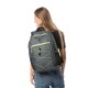Zaino trekking in poliestere grigio personalizzato Q24096GR