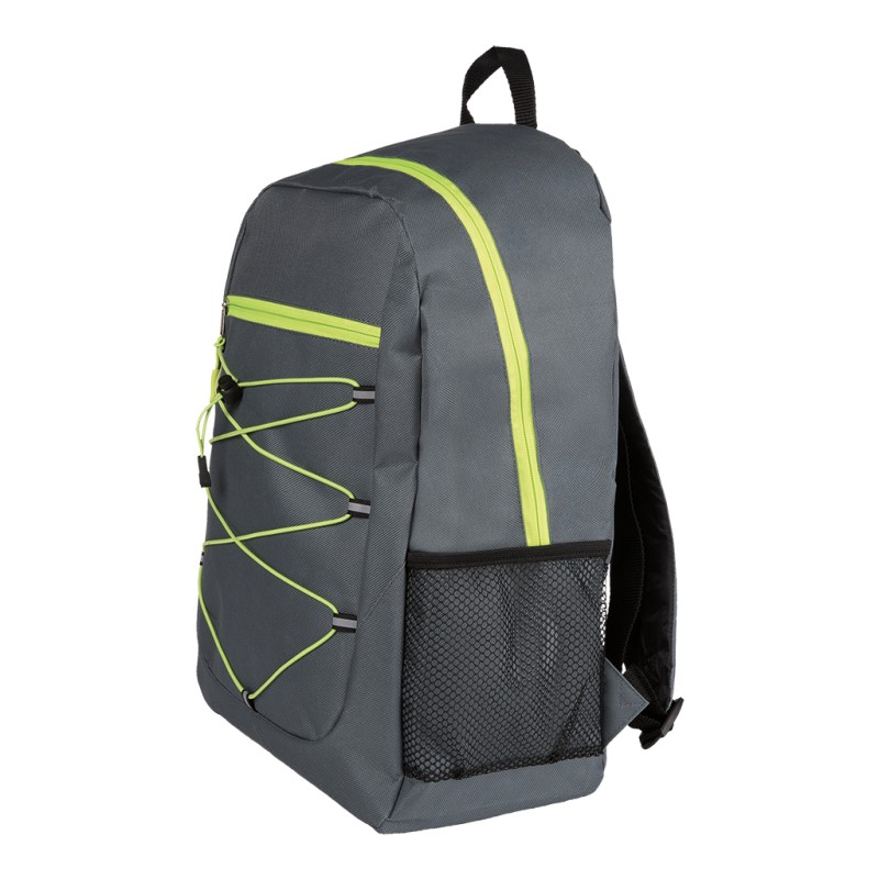 Zaino trekking in poliestere grigio personalizzato Q24096GR
