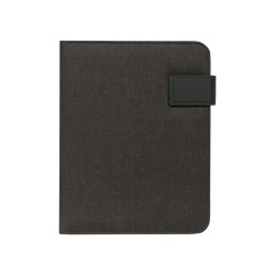 Cartella portablocco in microfibra nero personalizzato Q24104N Cartella portablocco in microfibra nero personalizzato Q24104N