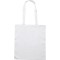 Borsa shopper con soffietto in cotone bianca personalizzata Q24203B