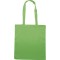 Borsa shopper con soffietto in cotone verde acido personalizzata Q24203VA