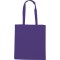 Borsa shopper con soffietto in cotone viola personalizzata Q24203VL