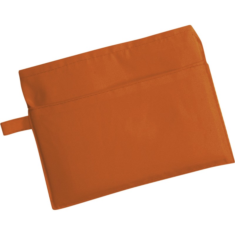 Borsa shopper in poliestere arancione personalizzata Q24205A