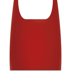 Borsa shopper in poliestere rossa personalizzata Q24205R