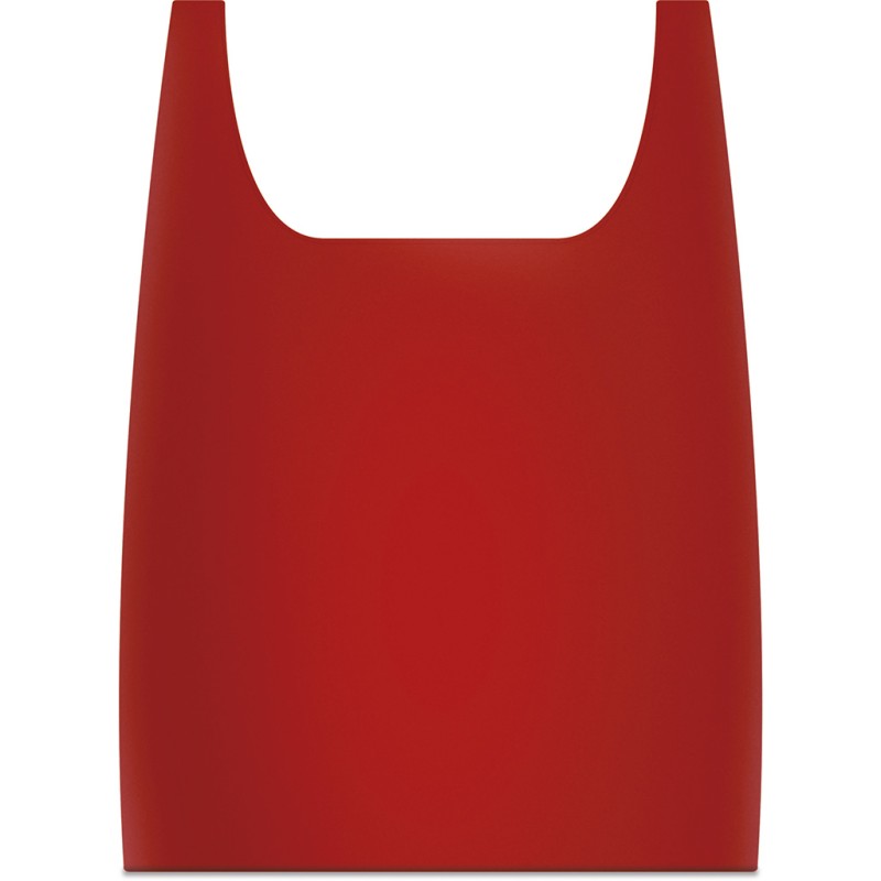 Borsa shopper in poliestere rossa personalizzata Q24205R