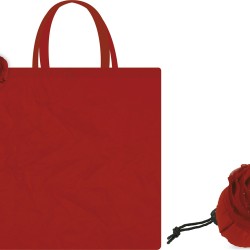 Borsa shopper in poliestere rossa personalizzata Q24207R