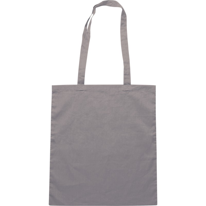 Borsa shopper in cotone grigia personalizzata Q24210GR