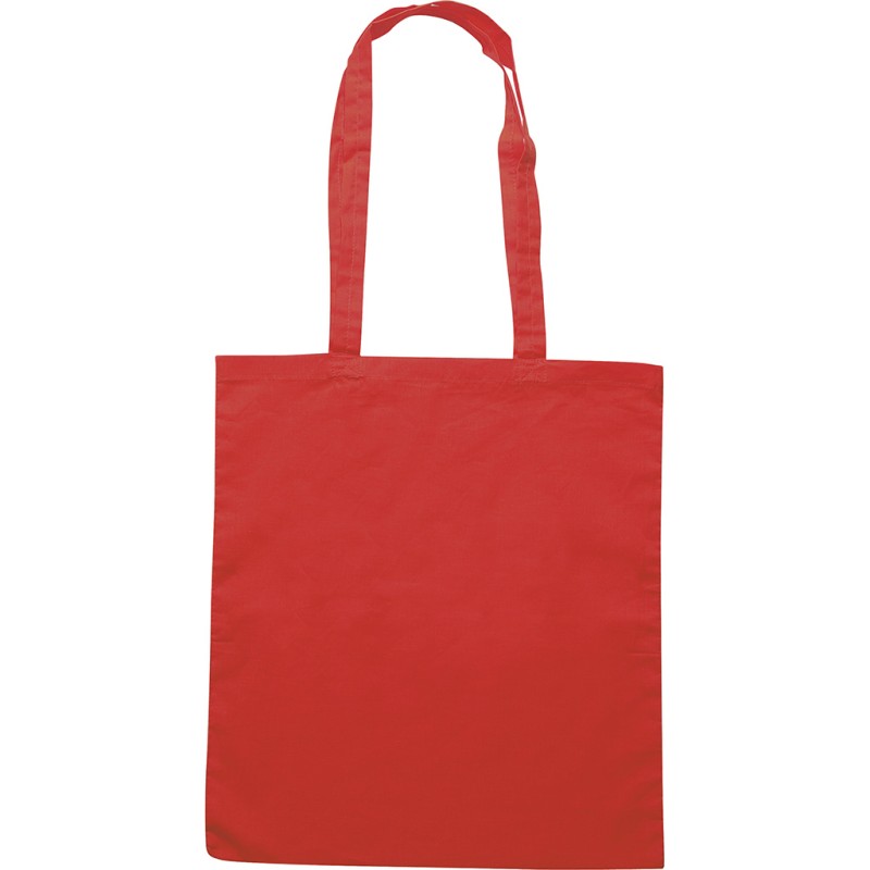 Borsa shopper in cotone rossa personalizzata Q24210R