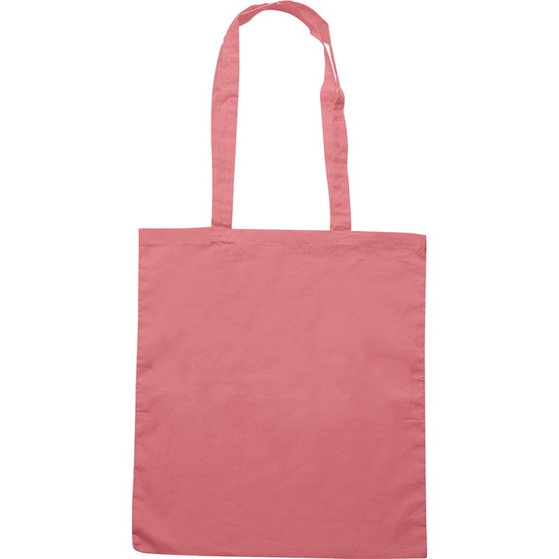 Borsa shopper in cotone rosa personalizzata Q24210RS