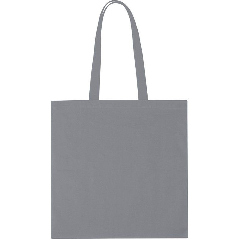 Borsa shopper in cotone grigia personalizzata Q24212GR