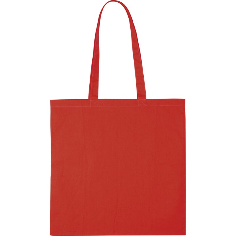 Borsa shopper in cotone rossa personalizzata Q24212R