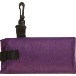 Borsa shopping in poliestere viola personalizzata Q24214VL