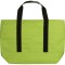 Borsa shopper termica con soffietto in poliestere verde acido personalizzata Q24219VA