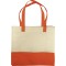 Borsa shopper in tnt arancione personalizzata Q24221A