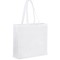 Borsa shopper con soffietto in tnt bianca personalizzata Q24222B