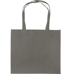 Borsa shopper con soffietto in tnt grigia personalizzata Q24222GR Borsa shopper con soffietto in tnt grigia personalizzata Q24222GR