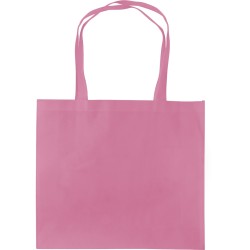Borsa shopper con soffietto in tnt rosa personalizzata Q24222RS Borsa shopper con soffietto in tnt rosa personalizzata Q24222RS