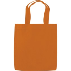 Borsa shopper in tnt arancione personalizzata Q24223A