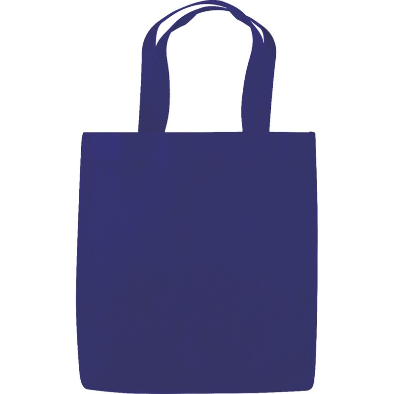 Borsa shopper in tnt blu royal personalizzata Q24223BL