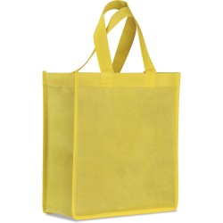 Borsa shopper in tnt gialla personalizzata Q24223G