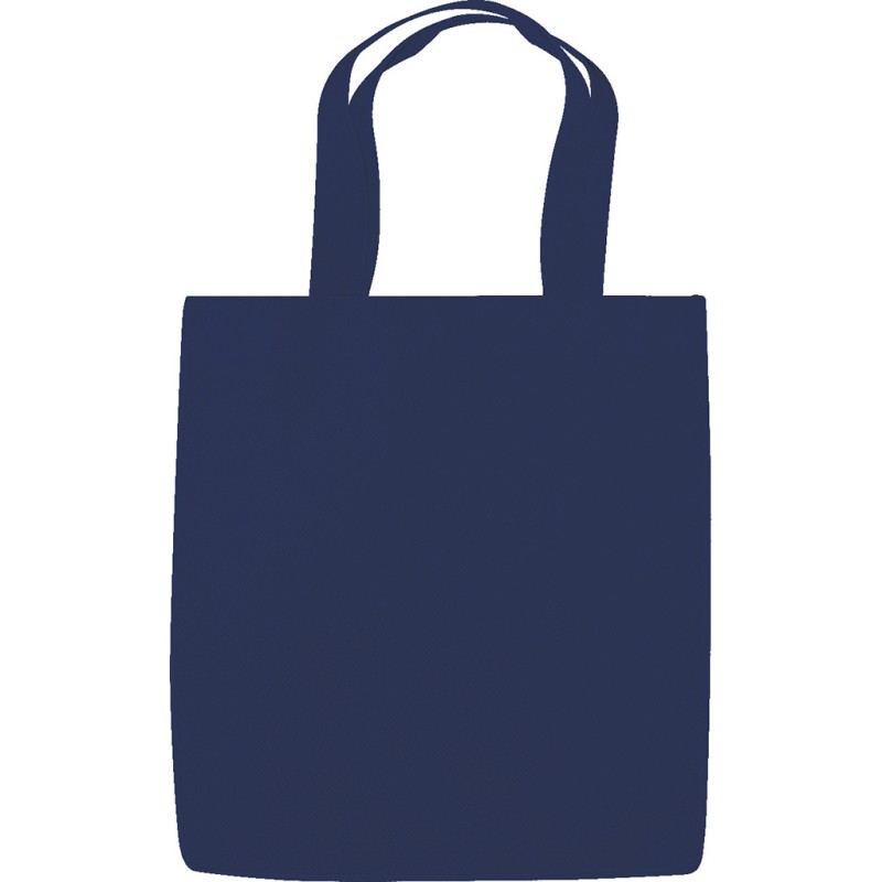 Borsa shopper in tnt blu navy personalizzata Q24223NY
