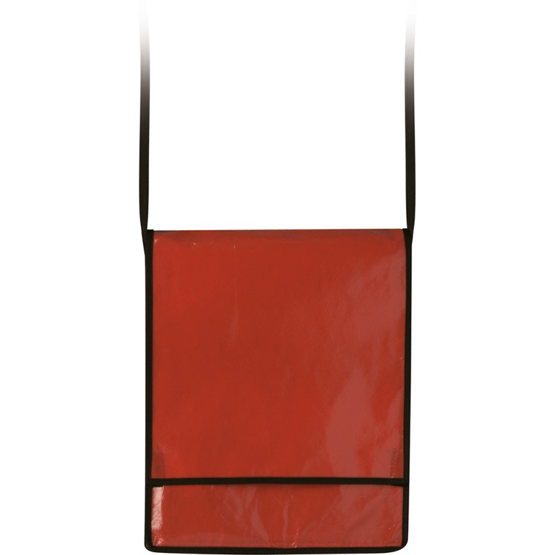 Borsa in tnt plastificato rossa personalizzata Q24227R Borsa in tnt plastificato rossa personalizzata Q24227R