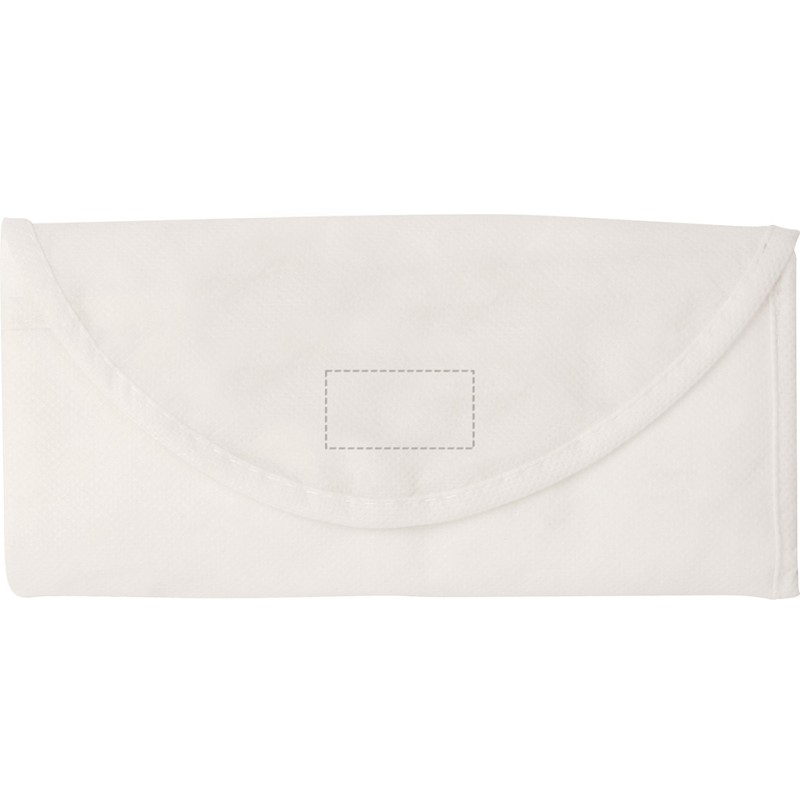 Borsa shopping in tnt bianca personalizzata Q24228B