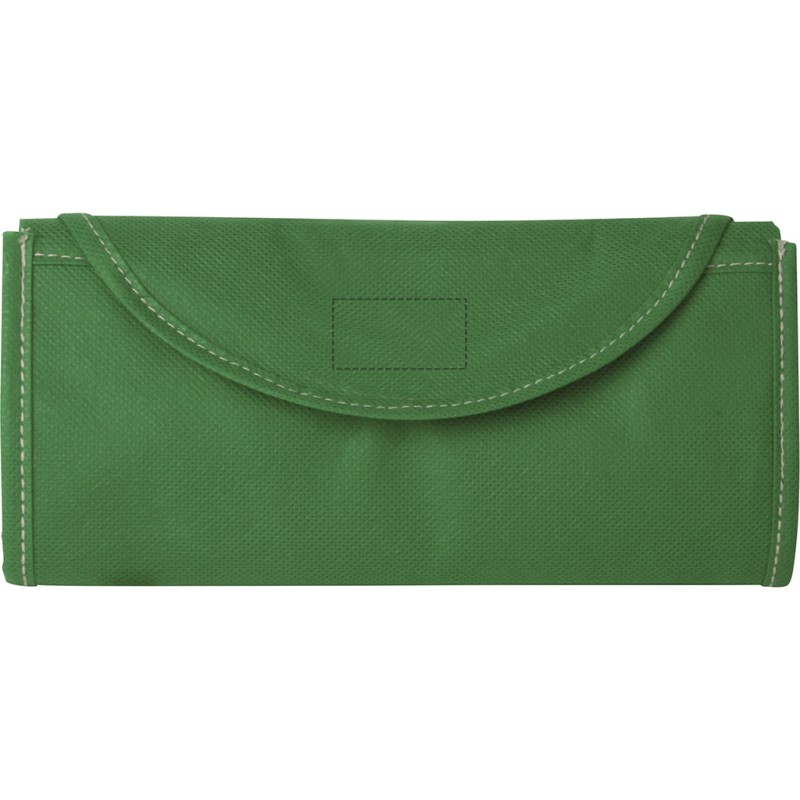 Borsa shopping in tnt verde personalizzata Q24228V