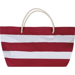 Borsa mare in poliestere bianco/bordeaux personalizzata Q24237B/BO Borsa mare in poliestere bianco/bordeaux personalizzata Q24237B/BO