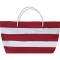 Borsa mare in poliestere bianco/bordeaux personalizzata Q24237B/BO