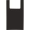 Borsa shopper in tnt nera personalizzata Q24242N