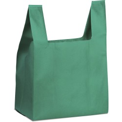 Borsa shopper in tnt verde personalizzata Q24242V