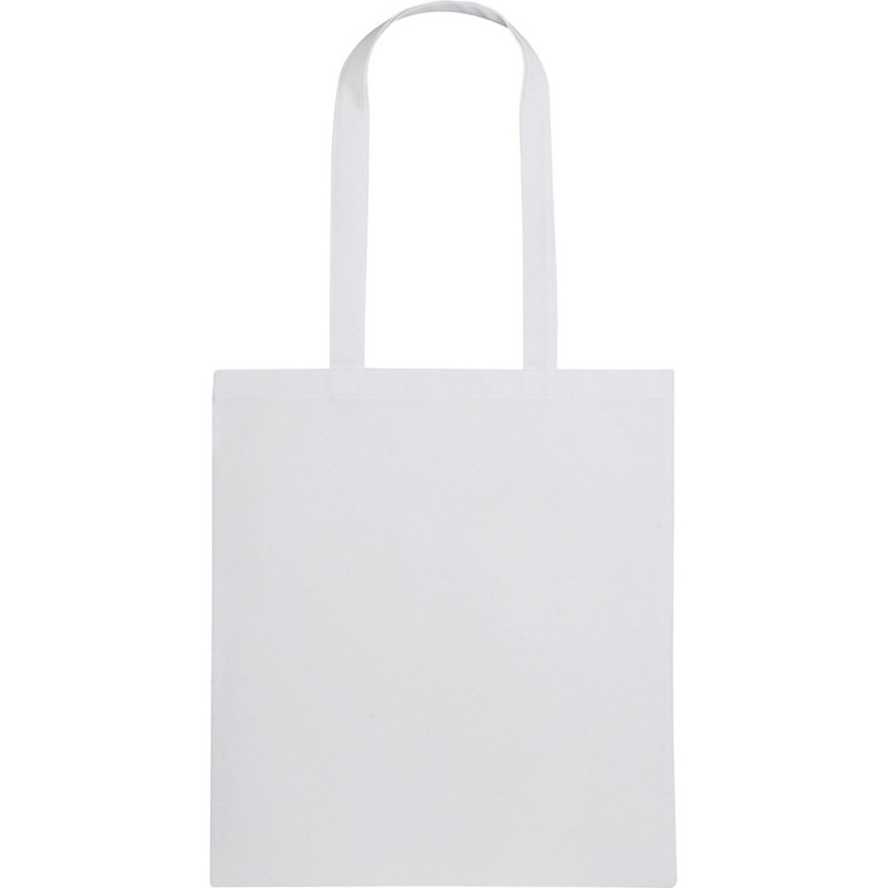 Borsa shopper in tnt bianca personalizzata Q24244B Borsa shopper in tnt bianca personalizzata Q24244B