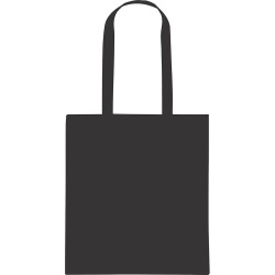 Borsa shopper in tnt nera personalizzata Q24244N Borsa shopper in tnt nera personalizzata Q24244N