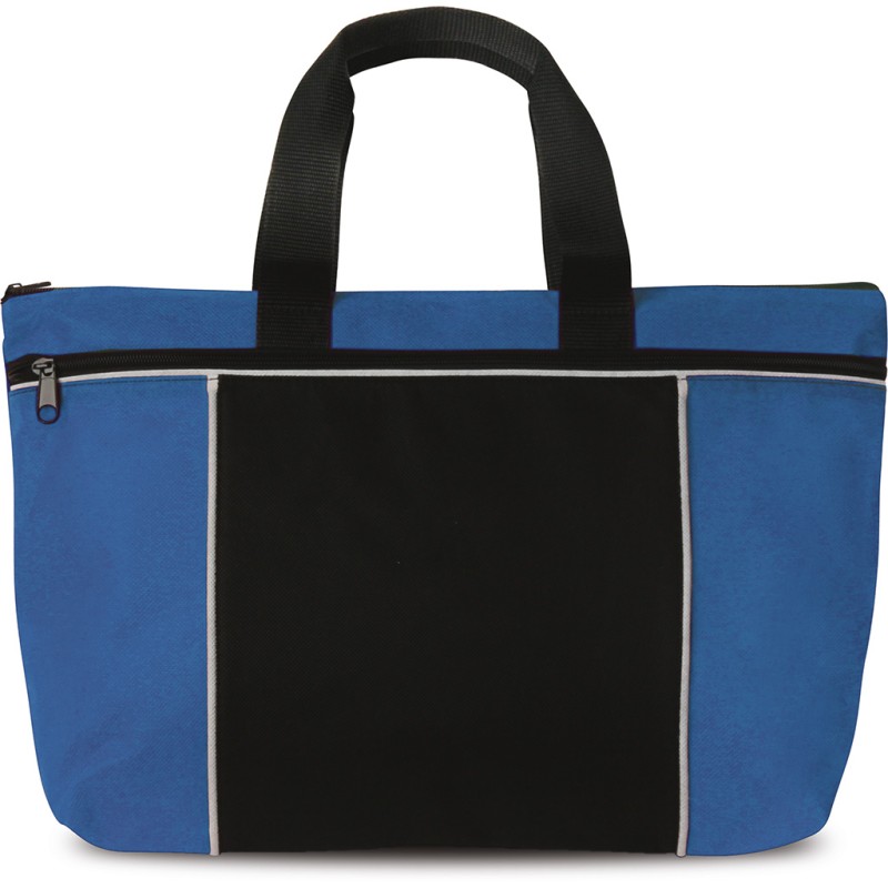 Borsa portadocumenti in tnt blu royal/nero personalizzata Q24250BL/N