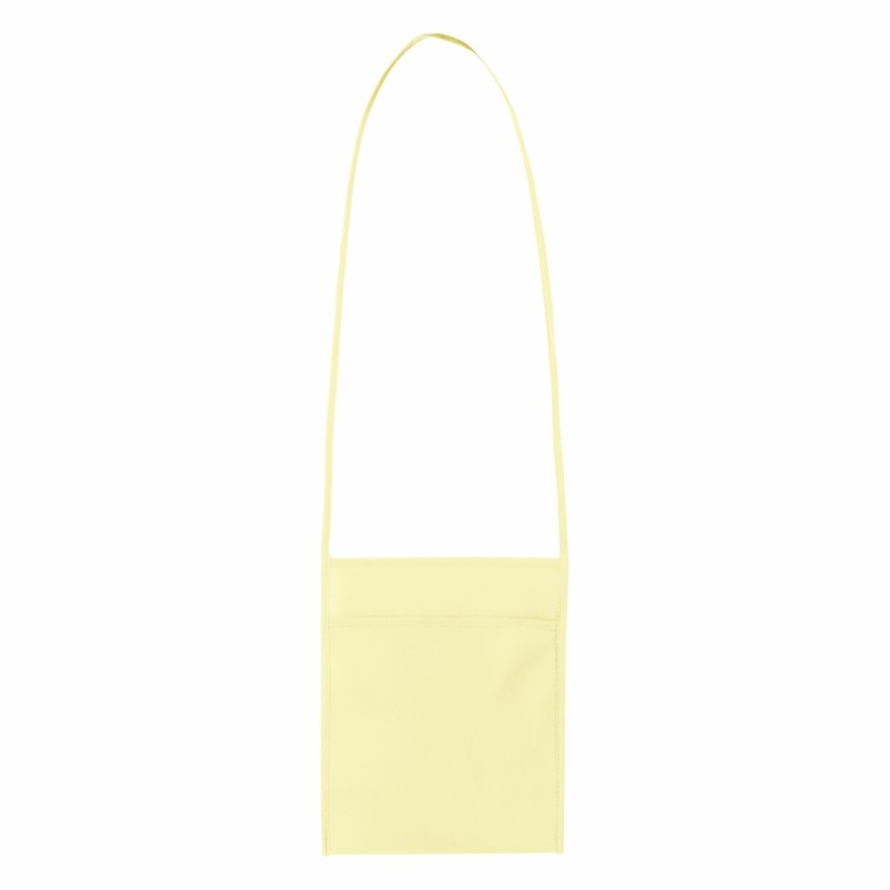 Tracolla portabicchiere in tnt natural personalizzato Q24256NT