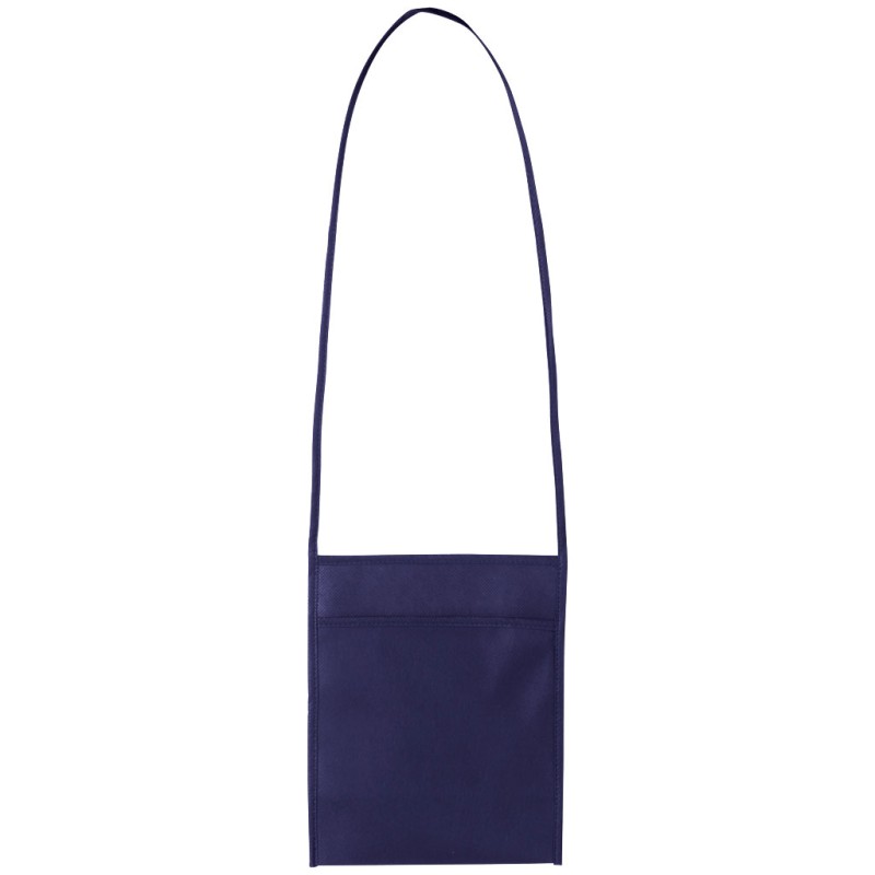 Tracolla portabicchiere in tnt blu navy personalizzato Q24256NY