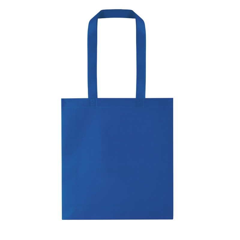 Borsa shopper in tnt blu royal personalizzata Q24257BL Borsa shopper in tnt blu royal personalizzata Q24257BL
