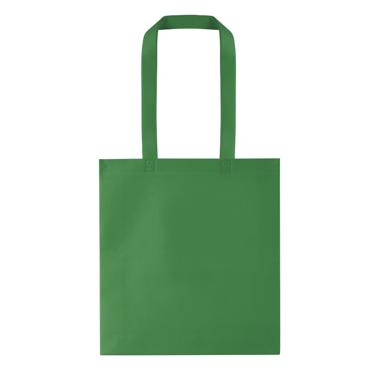 Borsa shopper in tnt verde personalizzata Q24257V