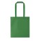 Borsa shopper con soffietto in tnt verde personalizzata Q24258V