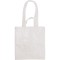 Borsa shopper con soffietto in pp laminato bianca personalizzata Q24260B