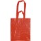 Borsa shopper con soffietto in pp laminato rossa personalizzata Q24260R