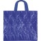 Borsa shopper con soffietto in pp laminato blu royal personalizzata Q24262BL