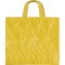 Borsa shopper con soffietto in pp laminato gialla personalizzata Q24262G