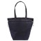 Borsa shopper con soffietto in tnt blu navy personalizzata Q24267NY