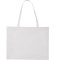 Borsa shopper con soffietto in rpet bianca personalizzata Q24274B