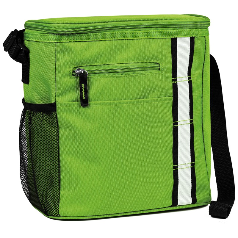 Borsa termica in rpet verde acido personalizzata Q24278VA
