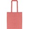 Borsa shopper in cotone riciclato rossa personalizzata Q24282R
