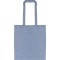 Borsa shopper con soffietto in cotone riciclato blu royal personalizzata Q24283BL